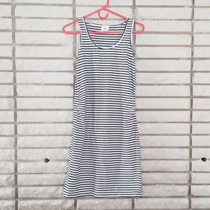 Mamalicious B&W stripe maternity dress M